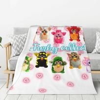 Custom Proud Furbys Collector Blanket Warm Fleece Soft Flannel Throw Blankets for Bedding Couch Travel Spring 100X130CM