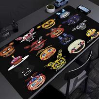 Horror game F-FNAF Freddy Mouse Pad - Non-Slip Rubber Base, Smooth Surface for Work,Gaming,Office,And Home Use, Desk Mouse Pad 30cmx80cm