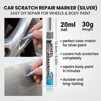 Car Silver Alloy Wheel Touch Up Paint Marker Rim Curb Rash Hub Scratch Repair Pen Waterproof Anti Rust DIY Kits Car Paint Repair