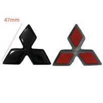 47mm Automobilio Vairo Rato Centrinis Lipdukas Emblema Ženklelis Mitsubishi ASX Ralliart Lancer Cordia Pajero Outlander Eclipse L200 EVO 47mm 1pcs