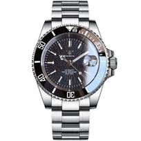 Tandorio 20ATM 40mm Men's Automatic Diver Men Watches For Miyota 8215 Asia 2824 Sapphire Glass Stainless Steel Jubilee Watch Miyota-steel back gray