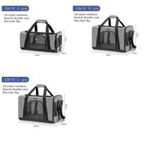 Wakytu Pets Carrier Scratchproof Cats Portable Bags for Outdoor Airline Travel Fine Structure Foldable Ventilate Puppy Handbags S