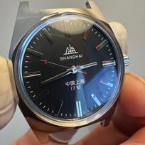 36mm Šanchajaus vyriškas laikrodis Retro 7120 Rankinis mechaninis judėjimas Minimalistinis verslo mechaninis laikrodis ant riešo Dropshipperis gray
