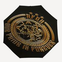 1pc Ajax FC Umbrella, Sun Protection, And UV Shielding. It Has Eight Sturdy Ribs for Outdoor Use And Perfect As a Holiday Gift Three-fold umbrella brown