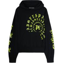 Palm Angels logo-print cotton hoodie PMBB058F24FLE0071054 S yellow
