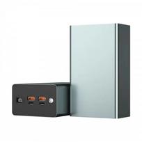 100W PD Power Bank Shell 40000mAh DIY Kit Laptop Phone 21700 8-Cell Fast Charge Gray PCBA shell kit, PD100W, no battery
