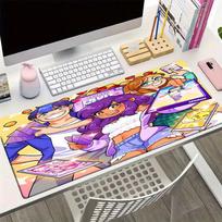 Aphmau temos pelės kilimėlis, neslystantis guminis pagrindas, daugiafunkcinis biuro ir namų dekoras, puikiai tinka darbo vietos personalizavimui. 50cmx100cm
