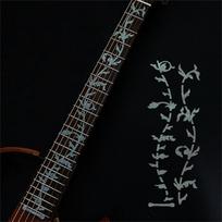 Acoustic Guitar Electric Guitar Guitar Decals Guitar Sticker Fretboard Sticker Cross Inlay Decals 15 gray