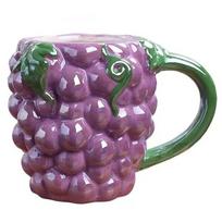 Porcelain Water Cups Fruit Shape Milk Container Funny 3D Ceramic Cup  Tea Grape