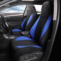 2Pcs Front High Back Bucket Seat Covers Universal Car Seat Protector For Peugeot 107 For Citroën C1 For Toyota Aygo For Mazda mėlyna