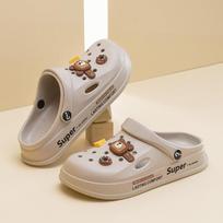 Toe Slide Sandals Non- Soft with Breathable Holes for Women and Men Beach 39 white