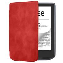 Auto Wake Sleep e-Reader Case Ultra Slim Soft PB 629/634 Funda Shockproof PU Leather Filio Cover for Pocketbook Verse/Verse Pro raudona