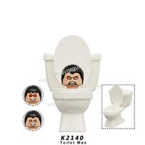 New Skibidi Toilet Man Anime Cartoon Bricks Doll Cameraman Speakerman TV Man Astronaut Action Block Toy Figures Building Blocks