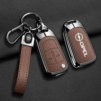 Metalinė Odinė Automobilio Nuotolinio Rakto JYU45 Dėklas Apsauginis Korpusas Opel Vauxhall OPC ADAM Insignia Antara Corsa J D H Kadett GT Priedams black