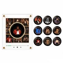 Rotating Disc Musical Fridge with Night Light, Decorative Music Box for Refrigerator One Size black