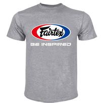 New Fairtex Kickboxing Muay Thai T Shirt S2xl Sporting Goods Equipunisext Apparel Male Brand Teeshirt Unisex Summer Round Collar 2024 L gray