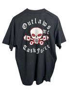 Vintage 90s Outlaws MC Task Force T Shirt Large Size 140 black
