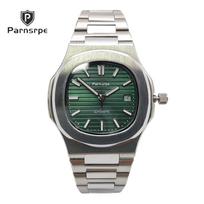 8 Colors Dress 42MM Square Case NH38 Automatic men's Watch blue dial Sapphire Glass Luminous Automatic Watch reloj hombre 40mm gray