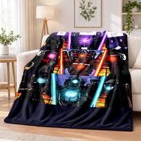 Skibidi Toilet Flannel Throw Blanket Soft Warm Cozy For Sofa Bed Indoor Home Bedroom Use 100cmx150cm