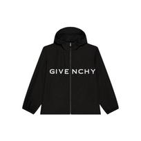 Givenchy Logo Printed Windbreaker Jacket BM011313YT-001 50 black
