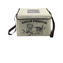 Foldable Bread Proofing Box with 48H Timer 50 to 113 degrees F Temp Control Metal Rack Three Sided Heating Dough gray