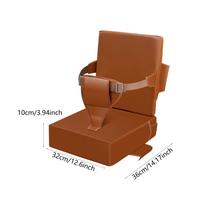 Paaukštinimo sėdynė valgomojo stalui, nešiojamas maitinimo kėdutės paminkštinimas vaikams, vaikams 39cmx39cmx10cm Tamsus 32cmx36cmx10cm oranžinė