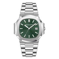 Specht & Söhne 5711 Laikrodis Automatiniai Mechaniniai Laikrodžiai Vyrams Ledo Mėlynumo Šviečiantis Ciferblatas Safyro Stiklas Atsparus Vandeniui Miyota-8215-Movt gray