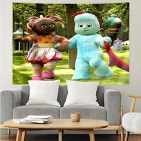 In-the-Night-Garden Print Tapestry, Backdrop, Easy Setup, Ideal for Bedroom, Office & Living Room, with Aesthetic Wall Hanging Decor. 180cmx230cm