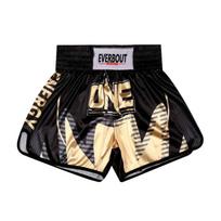 Muay Thai Shorts Kickboxing MMA Fighting Trunks Men Women Training Kid 3XL 140 black