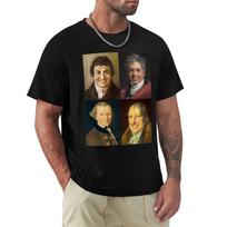 Happy German Idealism Hegel Kant Fichte Schelling Tshirt Daily Wear Print Tshirt 2XL black