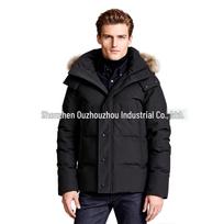 Palm Moose Men's Fur Hooded Canadian Down Jacket XL (<95kg) black