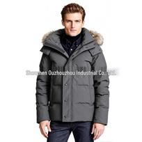 Palm Moose Men's Fur Hooded Canadian Down Jacket M (<75kg) gray