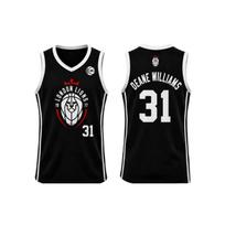 Season London Lions Unisex Krepšinio Marškinėliai Liemenė, Vyriška Moteriška Berankovė Kvėpuojanti Tinklelio Liemenė, Gatvės Krepšinio Marškinėliai S white