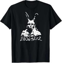 Donnie Darko T-Shirt 28 06 42 12 Frank Bunny Rabbit Suit Time Travel Movie Tee S black