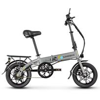 SAMEBIKE-YINYU14- 14-Inch Mini Folding Electric Bicycle 350W 36V7.8Ah Electric City Bike Foldable Ebike with Steel Frame
