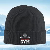 New Muscleman Barbell Gym Powerhouse Men Women Unisex Knitted Hat Beanie Pullover Cap Winter Thermal Warm Christmas Outdoor Cycl One Size black