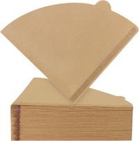 Cone Coffee Filters Disposable Natural Paper Filters 02 Cone Filters for Pour Over and Drip Coffee Maker  drip coffee  espresso beige