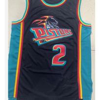 Detroit Pistons Embroidered Basketball Jersey Men Women Cotton Sportswear Cunningham 2 Ivey 23 Medium