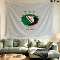 Custom Name Legia Warsaw Printed Tapestry – Wall Hanging for Bedrooms, Dorms, and Home Decor 150cm x 200cm