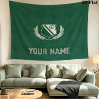 Custom Name Legia Warsaw Printed Tapestry – Wall Hanging for Bedrooms, Dorms, and Home Decor 150cm x 200cm