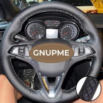 Hand Stitched Perforated Microfiber Leather Astra K Corsa E Crossland X Grandland X Steering Wheel Cover For Opel Insignia Black Thread brown