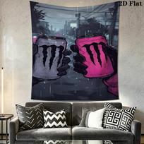 Monster Energy Bold Vibrant Bedding 1 Duvet Cover 2 Pillowcase Without Core Soft And Comfortable Christmas Birthday Gift 150cm x 200cm