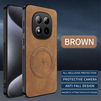 For Redmi Note 15 Pro + Note15 4G 5G Phone Case Luxury Leather Magnetic Magsafe Protective Back Cover for Redmi Note 15Pro Shell Redmi note 15 5G ruda
