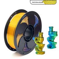 Dual-Color Silk PLA 3D Printing Filament, 250g, Compatible with Creality Ender 3