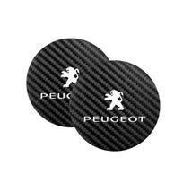 2 vnt. automobilio padėkliukai odiniai vandens puodelio kilimėliai automobilių aksesuarai Peugeot 408 4008 308 3008 Rifter 5008 508 2008 208 301 RCZ 407 108 black