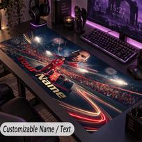 Large Mouse PadLewis Hamilton Custom Name Text Personalized Desk Mat Non Slip Gaming Pad 30cmx80cm
