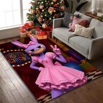 [The Amazing Digital Circus Printed Carpet] Non-slip Office Rug, Cozy Area Carprt for Living Room Use, Soft Home Sofa Chair Mat 80cmx120cm