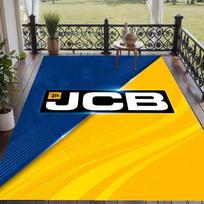 Soft Floor Carpet JCB Pattern Area Rug Decorative Mat For Home Room Decoration 80cmx120cm