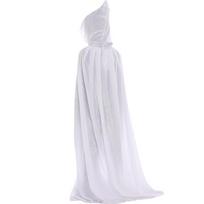 Helovino Suaugusiųjų Vaikų Raganių Apsiaustas Su Gobtuvu Cosplay Kostiumas Mirties Apsiaustas Karnavalo Šventės Helovino Ilgas Apsiaustas 8 Spalvų 70cm white