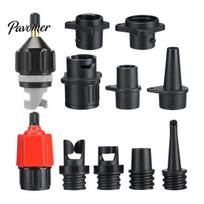 Durable Snap-on Connector Inflatable SUP Pump Adapter Kit Paddle Board Valve Air Water Activities Accessory Compressor Converter Nozzle Set black